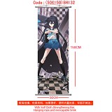 Black rock shooter anime wallscroll