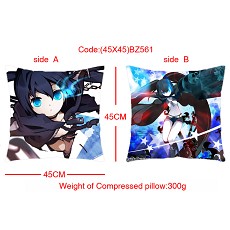 Black rock shooter anime pillow