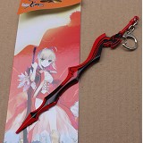Fate stay night anime knife keychain
