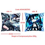 Black rock shooter anime pillow