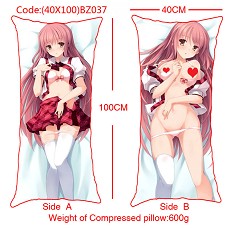 The sexy girl anime double sides pillow(40X100)