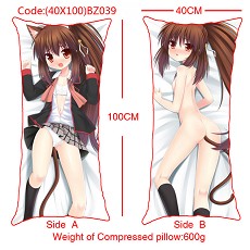 The sexy girl anime double sides pillow(40X100)