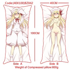 The sexy girl anime double sides pillow(40X100)