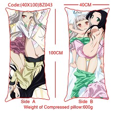 The sexy girl anime double sides pillow(40X100)