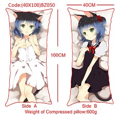 The sexy girl anime double sides pillow(40X100)