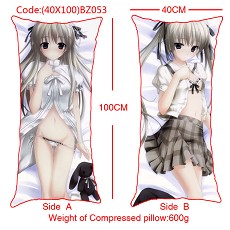 The sexy girl anime double sides pillow(40X100)