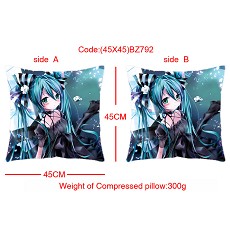 Miku anime double sides pillow(45X45)