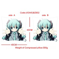 Miku anime double sides pillow(45X45)