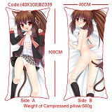 The sexy girl anime double sides pillow(40X100)