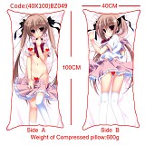 The sexy girl anime double sides pillow(40X100)