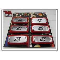 Naruto anime red headbands(6pcs a set)