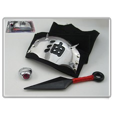 Naruto anime weapon+ring+black headband