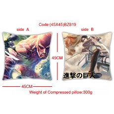 Attack on Titan anime double side pillow(45X45)BZ819