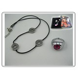 Naruot anime necklace + ring