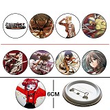 Attack on Titan anime pins(8pcs a set)X200