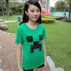 Minecraft anime cotton T-shirt