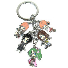 Final Fantasy anime metal keychain