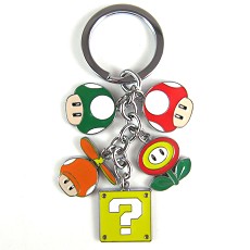 Super Mario anime metal keychain