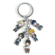 K anime metal keychain