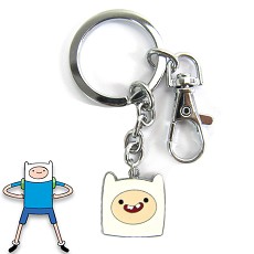 Adventure time anime metal keychain