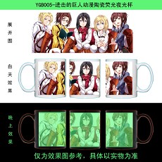 Attack on Titan anime glow in the dark cup YGB005