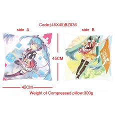 Miku anime double sides pillow(45X45)BZ836