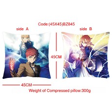 Fate stay night anime double sides pillow(45X45)BZ845