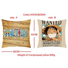 One Piece anime double sides pillow(45X45)BZ849