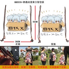 Gintama anime drawstring bag/backpack