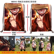 One Piece anime drawstring bag/backpack