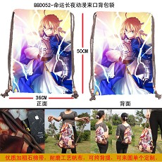 Fate stay night anime drawstring bag/backpack