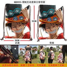 One piece anime drawstring bag/backpack