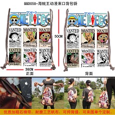 One Piece anime drawstring bag/backpack