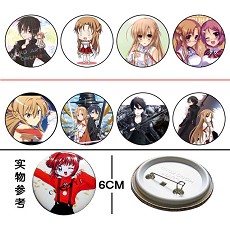 Sword Art Online anime pins(8pcs a set)X201