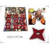Naruto cos weapons(9pcs aset) red color