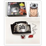 Naruto cos headband+ring+necklace