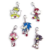 Sonic N anime metal keychains