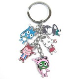 Fariy tail anime metal keychain