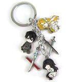 Sword Art Online anime metal keychain