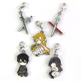 Sword Art Online anime metal keychains