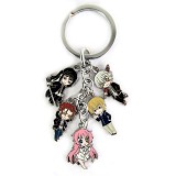 K anime metal keychain