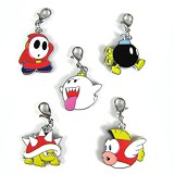 Super Mario anime metal keychains