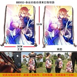 Fate stay night anime drawstring bag/backpack