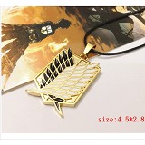 Attack on Titan anime necklace(gold)