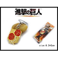 Attack on Titan anime key chain(gold)