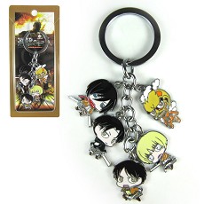 Attack on Titan anime metal key chain