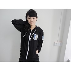 Attack on Titan anime long sleeve hoodie(black)