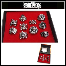 One piece anime rings(10pcs a set)