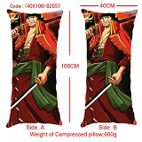 One piece zoro anime double sides pillow(40X100)BZ...