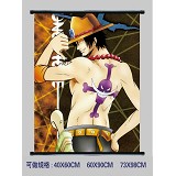 One Piece Ace anime wallscroll